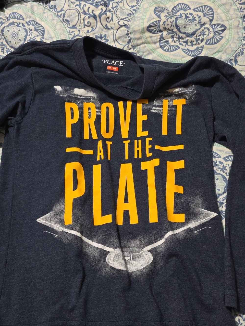 The Children's Place Navy 'Prove It At The Plate' Long Sleeve Shirt